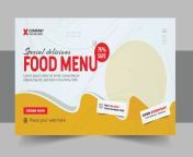 restaurant food menu social media marketing web banner design pizza burger or hamburger online sale promotion video thumbnail fast food website background food flyer with logo and business icon vector.jpg from www open xxx com special saudi wali news ph