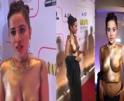 uorfi javed goes wild to expose her nipples in pure gold body paint.jpg from indian actress topless amp nipple slip compilation from indian actress nude selfie