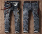new men s jeans oversized denim pant high quality indians embroider retro ripped streetwear straight jeans.jpg from indians school jeans pant with shirt sex