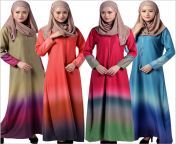colores del arco iris mujeres musulmanes kaftan abaya isl mica manga larga vestido verano jilbabs rabes.jpg from iris muslim sexaazim lipde