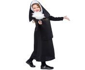 hot sale nun cosplay black nun dress costume for kid girls halloween carnival party.jpg from salenun