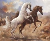 arabian horses in desert jpgw715h508 from arabic mare broth
