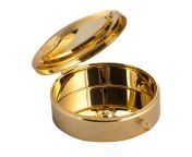 pyx with lamb plate in knurled brass.jpg from pyx