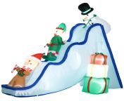 jaanar elf and gingerbread man on ski slope inflatable.jpg from jaanar