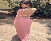 mouni roy backless saree hot actress 66.jpg from hot saree model moni