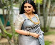 sujitha dhanush silver traditional saree photoshoot 1.jpg from sujitha dhanush desifakes