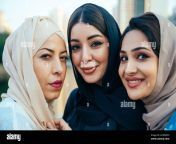 three women friends going out in dubai girls wearing the united arab emirates traditional abaya 2cwd6ph.jpg from dubai arab mms