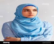 beautiful muslim woman in hijab against white background portrait of pretty middle eastern female wearing traditional islamic dress abaya young gi 2a9wrfg.jpg from beutiful muslim