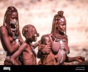 himba women and children in kaokoveld the tribal village namibia africa 2amfjf6.jpg from afrikan adivasi woman saxy river showeravya