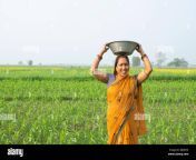 indian woman farmer carrying basket on her head 2bj5btn.jpg from indian aunty farm