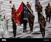 july 23rd 2021 tokyo japan papua new guineas flag bearers loa dika toua and morea baru enter the olympic stadium with their delegation during th 2gwf6dh.jpg from papua new guinea dika toa porn photos