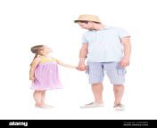 vertical full length side view portrait of modern handsome caucasian father spending time with his cute little daughter having fun together 2g5p9bw.jpg from father daughter full