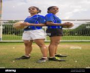 two young athlete girls standing back to back with rugby balls in front of goalpost 2hg3p50.jpg from front or back 🍆🍑 sub to my onlyfans it39s free see you there 😉 https onlyfans com