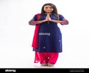 an indian young girl in blue salwar greeting with smile 2hg3w9m.jpg from collegegirl change pajami suit sexy