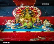 a beautiful idol of maa durga being worshipped at a mandal in mumbai for the auspicious indian festival of durga puja 2k731c2.jpg from puja ceri naked photo