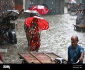 dhaka bangladesh october 24 2022 bangladeshi people wade through a flooded street during a heavy rain and rough condition caused by cyclone sitrang in dhaka bangladesh october 24 2022 according to the bangladesh inland water transport authority biwta and bangladesh meteorology department inland water transport has been suspended as the approaching cyclone sitrang is expected to cross the south southwest part of barishal and chittagong district by october 25 photo by suvra kanti dasabacapresscom 2k8x3wm.jpg from bangladesh à¦à¦°à§ à¦à§à¦°à§ à¦à§à¦¦