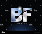 alphabet letter bf b f logo design with metal blue color suitable for a company or business mfjdg2.jpg from www b f