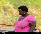 dankoli benin jan 12 2017 unidentified beninese fat woman in the village people of benin suffer of poverty due to the bad economy pc93x0.jpg from village fat