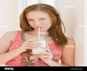 woman drinking milk with straw a5kyty.jpg from woman bobe milk