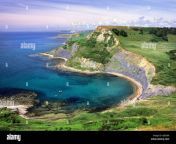 westward view of chapman s pool houns tout cliff and the dorset coastline ajp2m8.jpg from houns