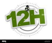 12h twelve hours sticker over a gray watch dial image over a white d6x18t.jpg from 12 h