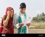 indian village farmer standing with wife in farm dw7m2k.jpg from villag wife