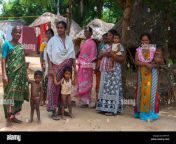 group of women and babies in village setting ehtf14.jpg from tamil village gro