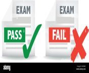 illustration of exam test pass or fail icon e3xhme.jpg from pass