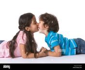 brother and sister kissing each other lying on the floor on white fk2n65.jpg from brother sister lip lock