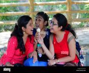 three beautiful young indian women enjoying and sharing a single cone jdc124.jpg from young enjoy to malayala beautiful antyajal poto xxxx