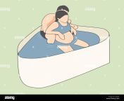 pregnant woman having natural water birth with husband giving childbirth j0hjk4.jpg from prégnant natural birth porno