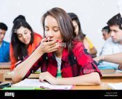 1 indian college teenager girl student yawning sleeping in class kx38yr.jpg from inadian clg sleeping with custmers ajay xxx sxs videos