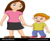 cartoon mother holding her sons hand vector 24838348.jpg from cartoon mom and son xxx videos