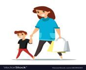 mom with son on shopping flat vector 28395193.jpg from mom and son shoping on mall