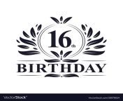 16th birthday logo 16 years celebration vector 30078024.jpg from 16 th