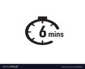6 minutes timer stopwatch or countdown icon time vector 30165034.jpg from 6min