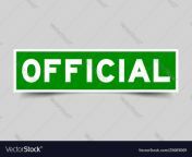green color label sticker in word official vector 25689069.jpg from official