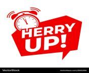 hurry up with alarm clock symbol vector 25602169.jpg from harry up