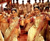 actresses madhuri and aishwarya dance in film devdas 1.jpg from bolliwood