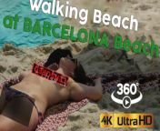  beautiful walk at spanish beach vr k video cover app.jpg from barcelona beach walk tour at somorrostro beach