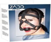 zado leather head harness with gag one size.jpg from zado