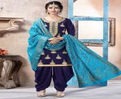 art silk navy blue embroidered work punjabi suit 82166 1000x1375.jpg from banjapi gril blue