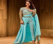 mirraw saree wearing style pant style saree.jpg from how to wearing aravani saree