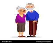 happy granny and grandpa standing together vector 19935175.jpg from granny ans