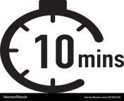 10 minutes timer stopwatch or countdown icon time vector 30165015.jpg from 10 minute
