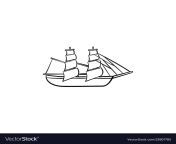 sailing ship hand drawn outline doodle icon vector 23607785.jpg from sailings doodle