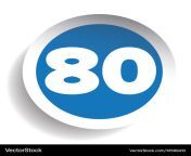 number eighty icon vector 10589410.jpg from eitey
