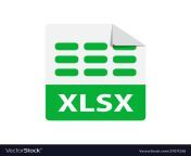 green icon xlsx file format extensions vector 27071516.jpg from wwwxxsx