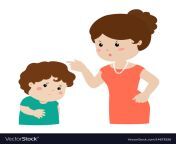 mother scolds her son cartoon character vector 14673526.jpg from mom and son cartoon x