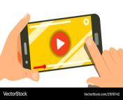 watching video on smartphone human hands vector 21519742.jpg from watch videos